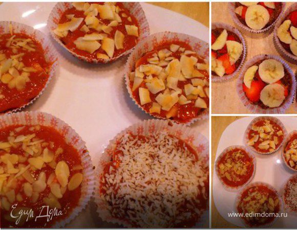 Сыроедные пирожные "Клубничка" Сыроедные пирожные "Клубничка"