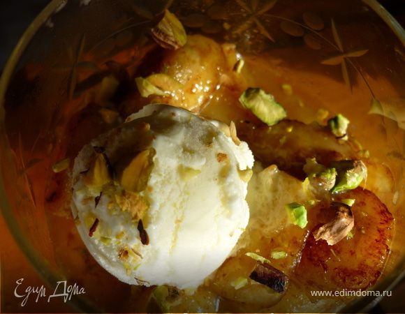 Жареные бананы с карамелью 