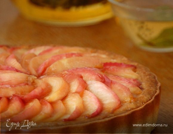 МИНДАЛЬНЫЙ ТАРТ С КАРАМЕЛИЗОВАННЫМИ НЕКТАРИНАМИ (ГОТОВИМ С «HOMEQUEEN»)