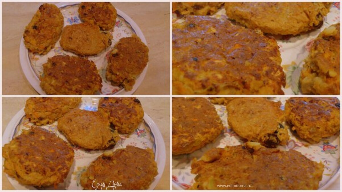 Морковно-яблочные оладьи