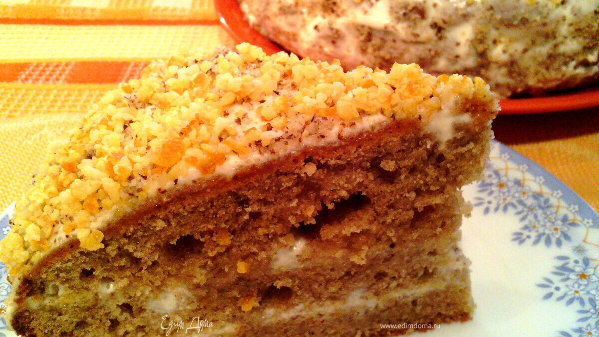 Торт "Пьяный апельсин"