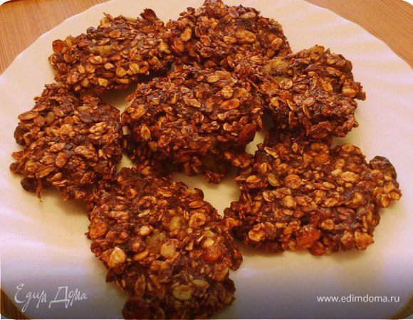 Постное овсяно-шоколадное печенье Постное овсяно-шоколадное печенье