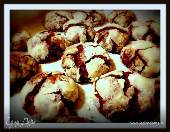 Шоколадное печенье "Трещинки" Шоколадное печенье "Трещинки"