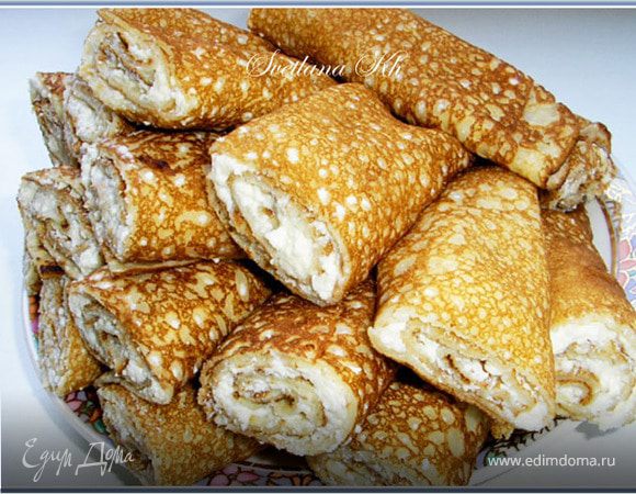 Блинчики с творогом Блинчики с творогом