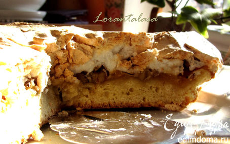 Рецепт Песочный торт с конфитюром и грецкими орехами