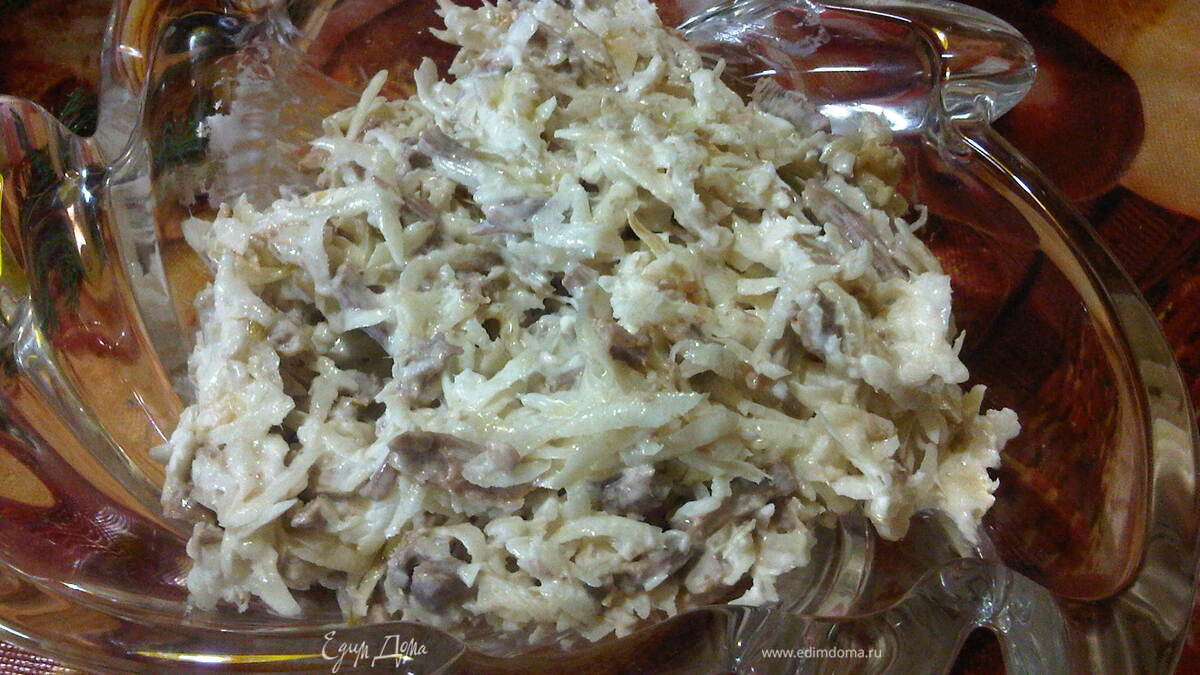 Салат из черной редьки