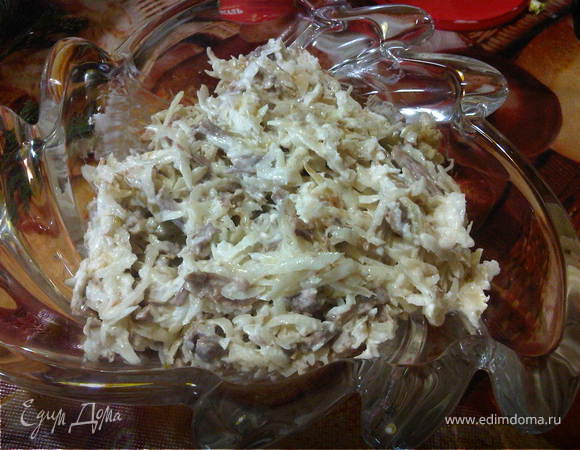 Салат из черной редьки