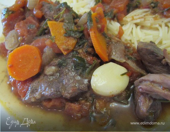 Баранина, тушенная в вине Баранина, тушенная в вине