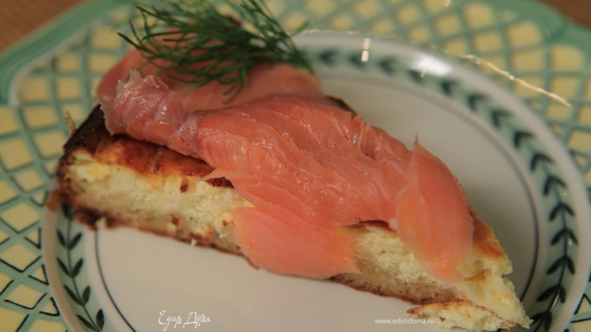Чизкейк с семгой и грюйером
