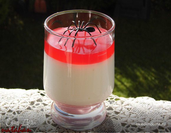 Творожный десерт Вампира для "Halloween"