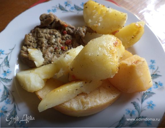 Мясо с гарниром (одновременно)