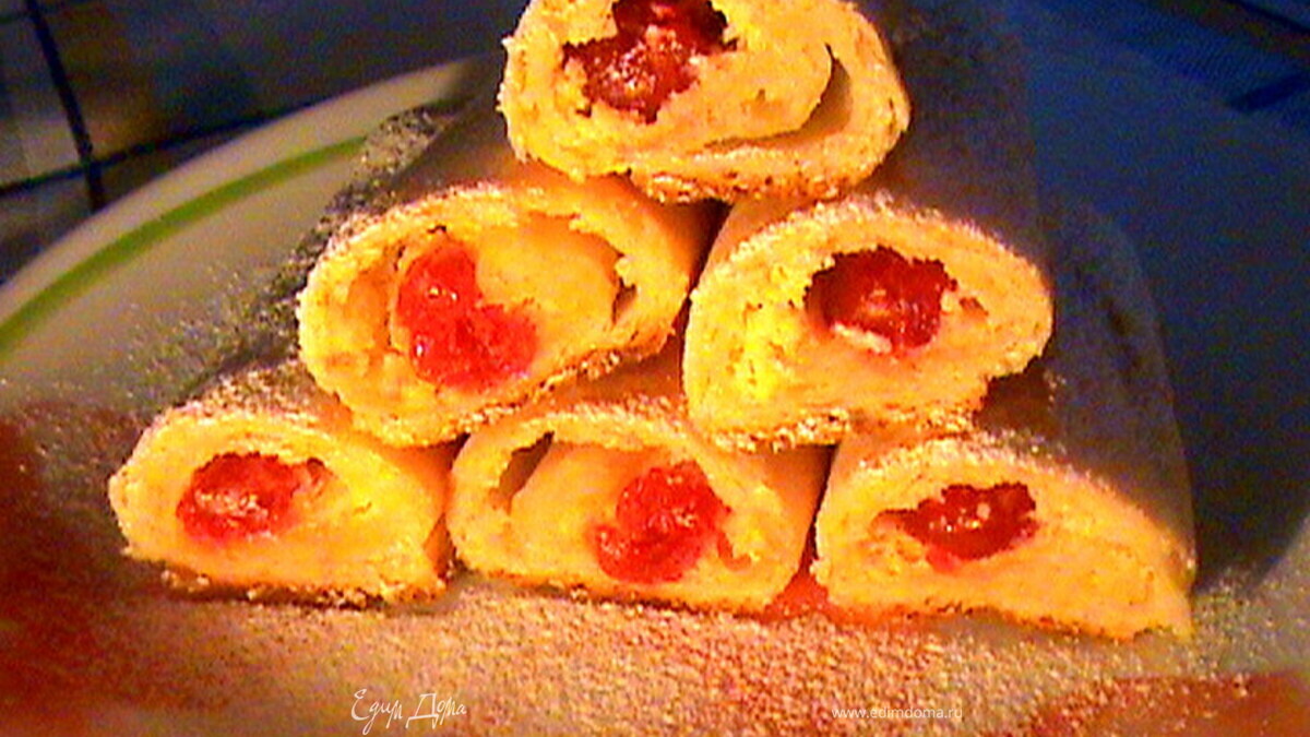 Творожные трубочки "ГРАФ ВИШЕНКА"