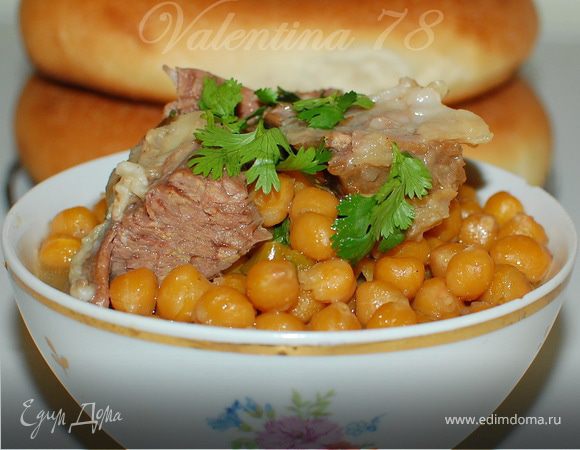 Томленая баранина с нохутом Томленая баранина с нохутом