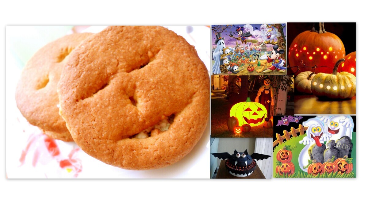печенье с творожной начинкой для Halloween
