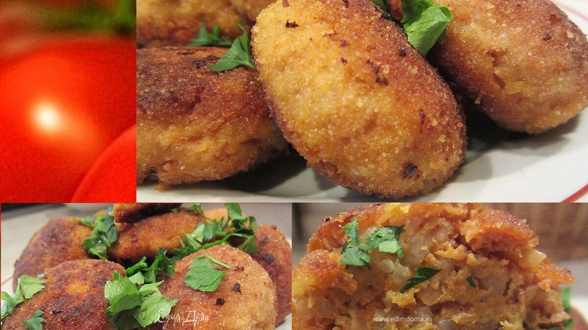 Томатные говяжьи котлетки