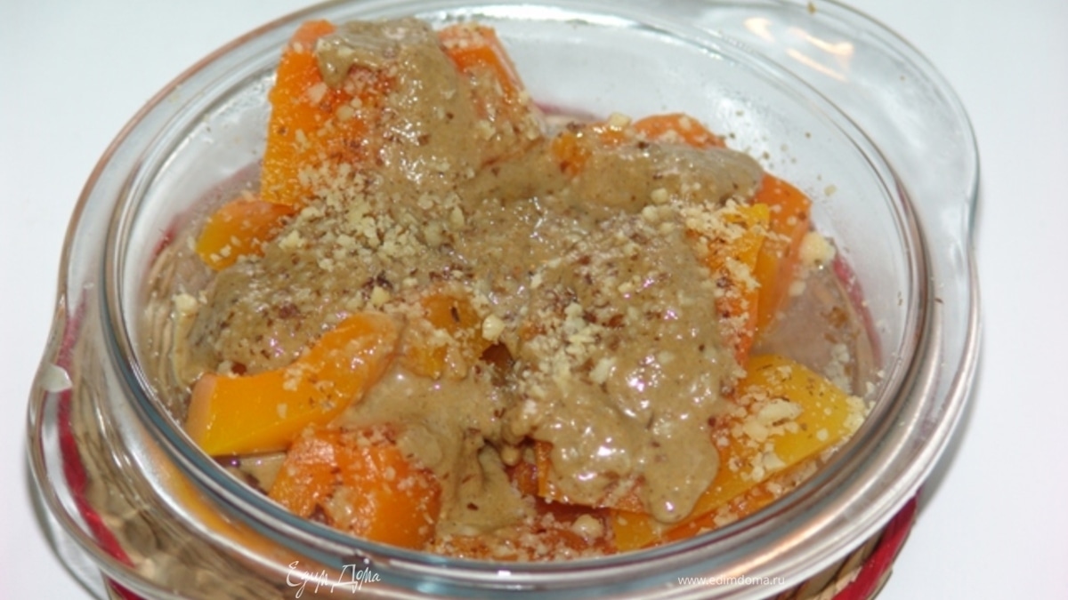 Бал-кабак татлисы (сладкая тыква с тахинной пастой)