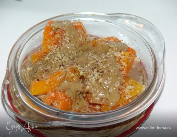 Бал-кабак татлисы (сладкая тыква с тахинной пастой)