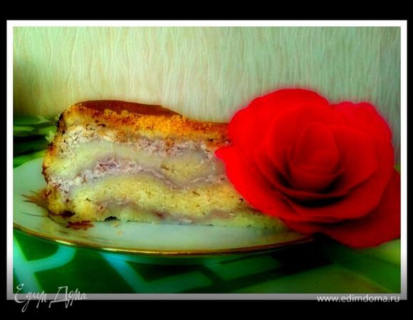 Королевская малиновая ватрушка в мультиварке