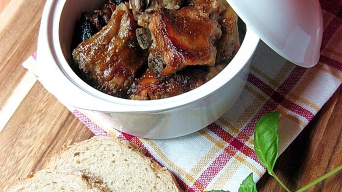 Глазурованные свиные ребра