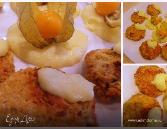 Яблочные оладьи с лимонным соусом Яблочные оладьи с лимонным соусом