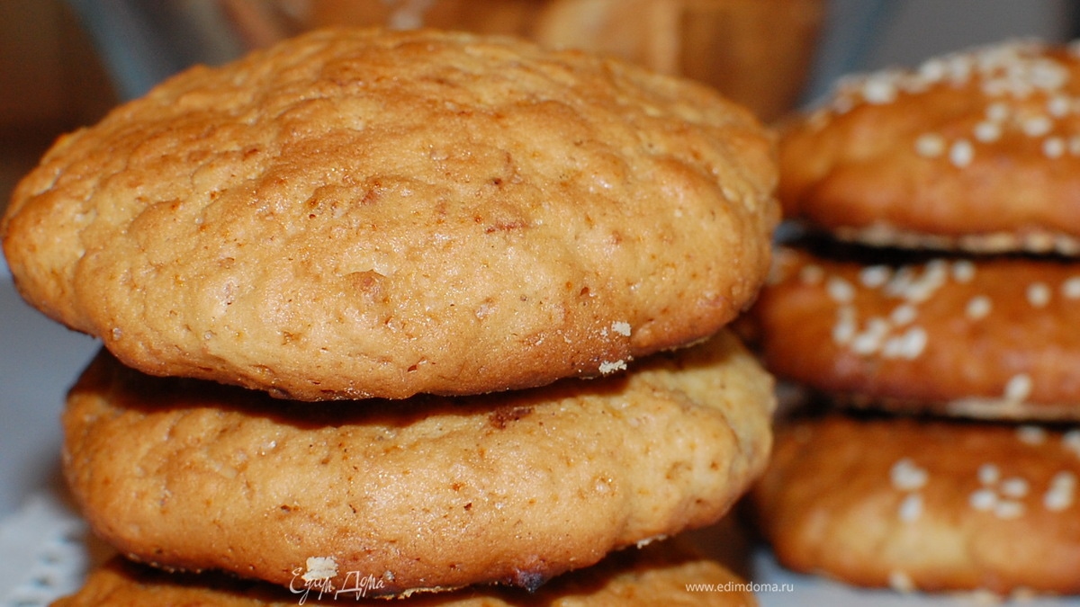 Печенье из овсяных хлопьев и меда