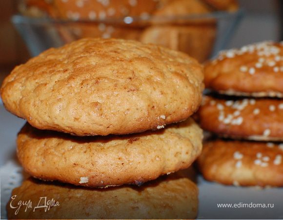 Печенье из овсяных хлопьев и меда Печенье из овсяных хлопьев и меда
