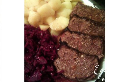 Рецепт Маринованная говядина по-немецки (Sauerbraten)