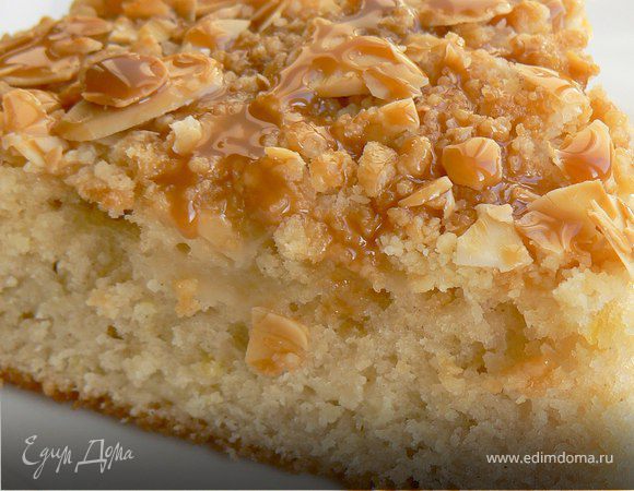 Яблочный кекс с карамельным соусом Яблочный кекс с карамельным соусом