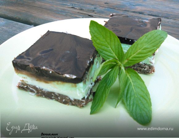  канадский десерт (Mint Nanaimo Bars)