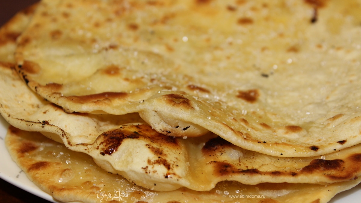 Хрустящие лепешки на топленом масле "на скорую руку"