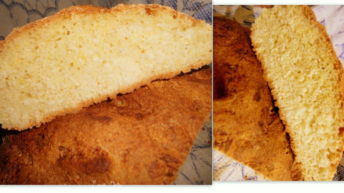 простой кукурузный хлебушек