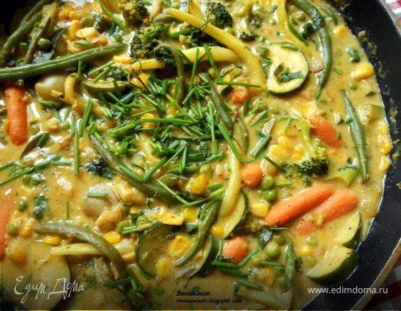 Овощное карри с кокосовым молоком Овощное карри с кокосовым молоком