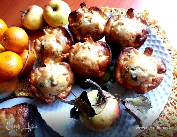 Кексы "Яблочки в сгущенке" Кексы "Яблочки в сгущенке"