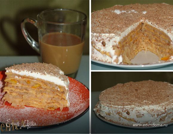 Блинный тыквенный торт