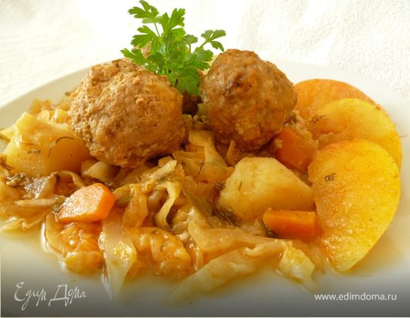 Осеннее рагу с фрикадельками из говядины Осеннее рагу с фрикадельками из говядины