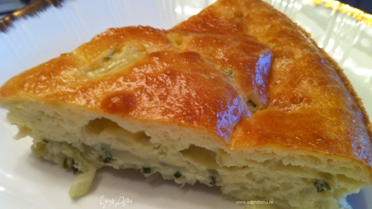 Заливной пирог с капустой