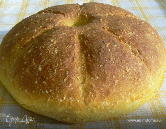 Тыквенный хлеб с кукурузными хлопьями