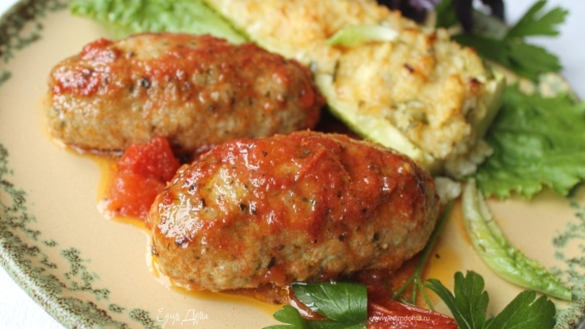 Кефта с булгуром