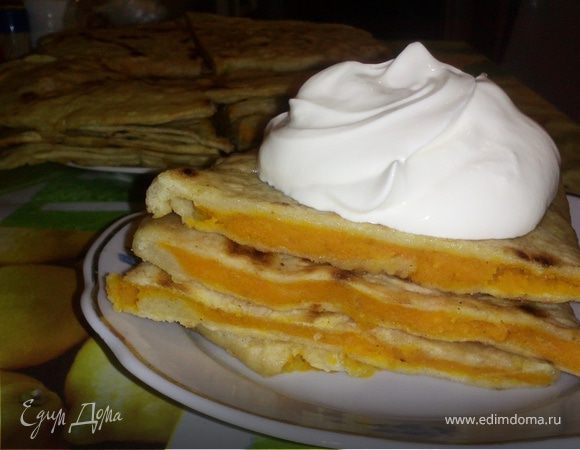 Хингалш — чеченские лепешки с тыквой Хингалш — чеченские лепешки с тыквой