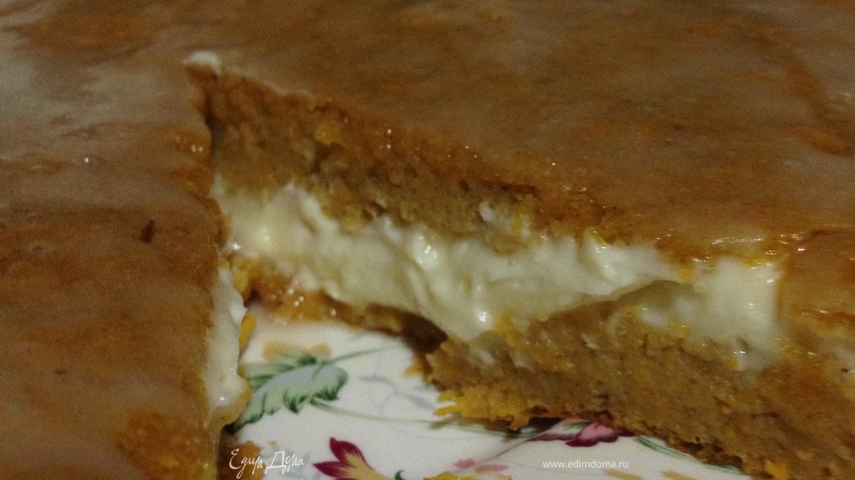 Тыквенный пирог c кремом маскарпоне (Pumpkin Pie with mascarpone filling)