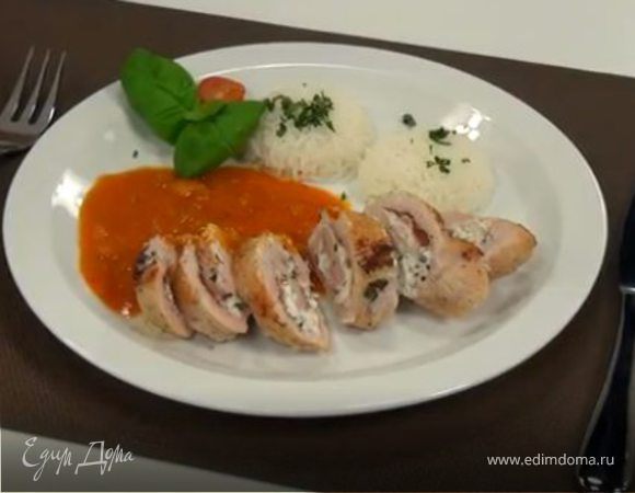 Рулетики из индейки с овечьим сыром