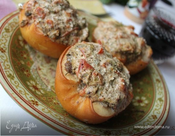 Айва, фаршированная говядиной с чечевицей