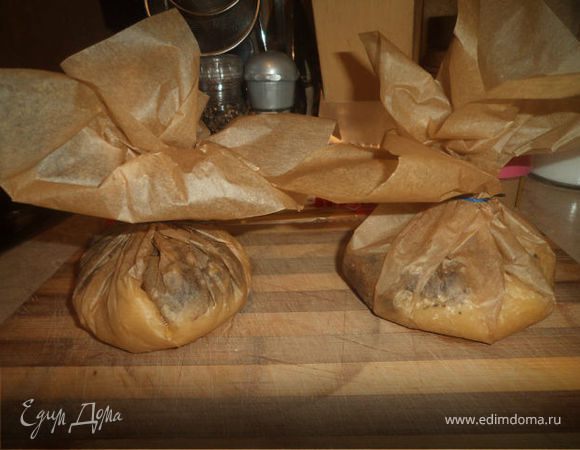 Спагетти с белыми грибами из духовки 