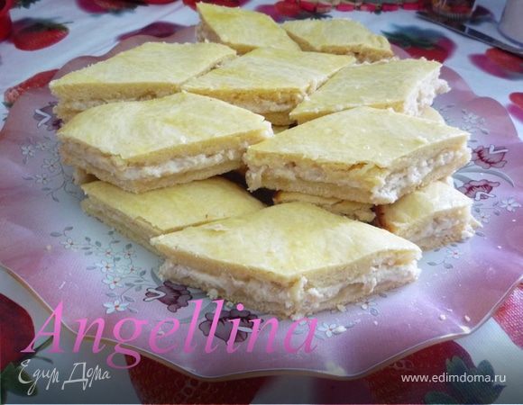 пирог "Нежный" с творожно-яблочной начинкой