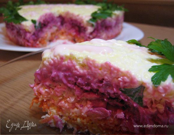 Салат "Овощной бум" с курицей