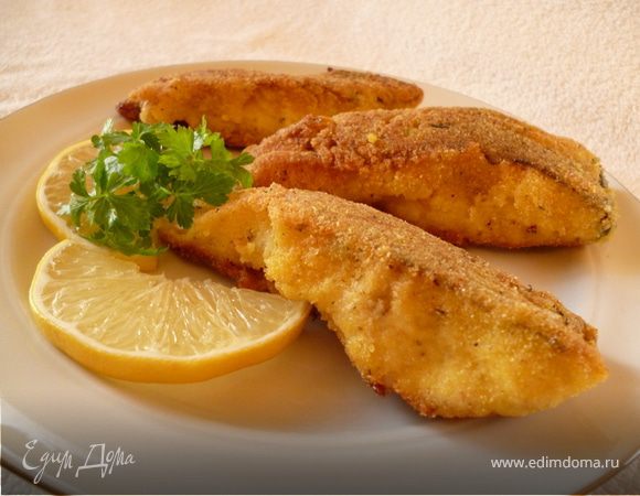 Карп  жареный  пикантный