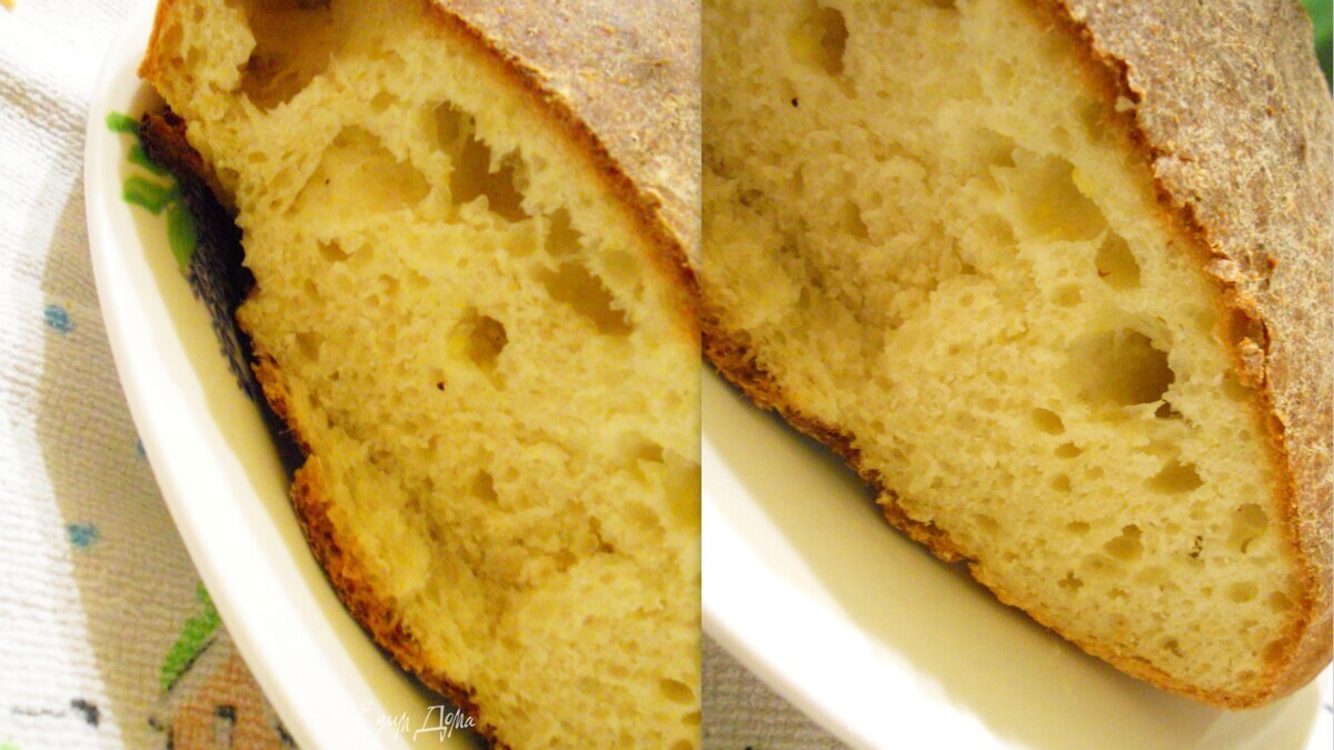 Хлеб из поленты (кукурузная каша)