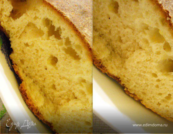 Хлеб из поленты (кукурузная каша)