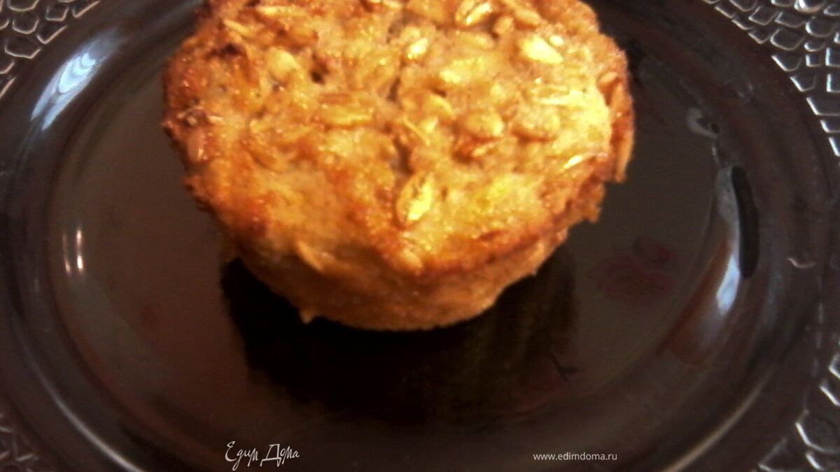 Овсяные маффины с яблоком и корицей