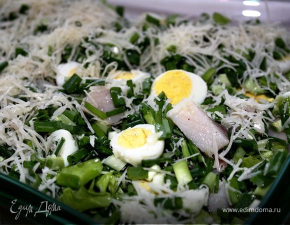 Салат с перепелиными яйцами и сельдью Салат с перепелиными яйцами и сельдью